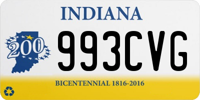 IN license plate 993CVG