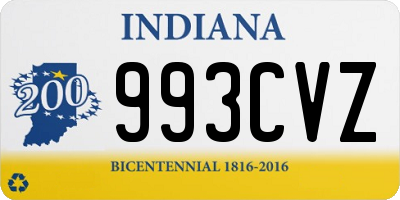 IN license plate 993CVZ