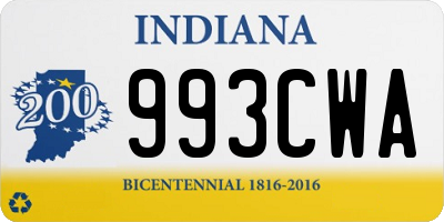 IN license plate 993CWA