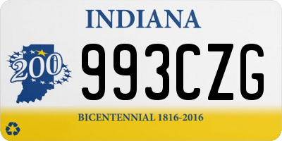 IN license plate 993CZG