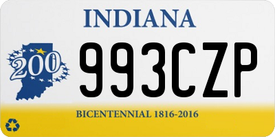 IN license plate 993CZP