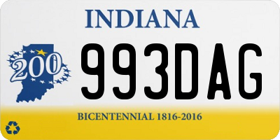 IN license plate 993DAG