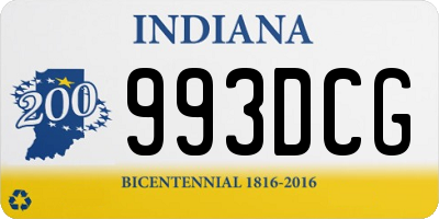 IN license plate 993DCG