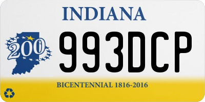 IN license plate 993DCP