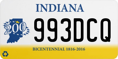 IN license plate 993DCQ