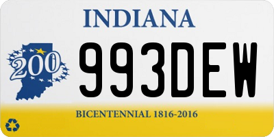 IN license plate 993DEW