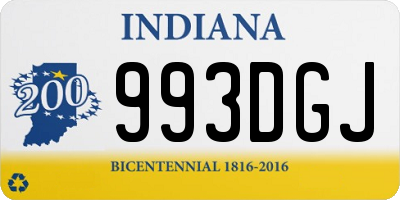 IN license plate 993DGJ