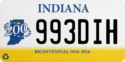 IN license plate 993DIH