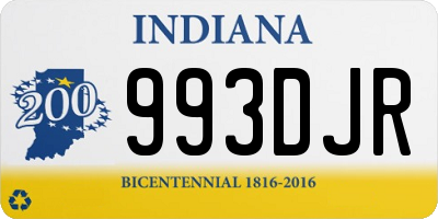 IN license plate 993DJR