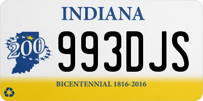 IN license plate 993DJS