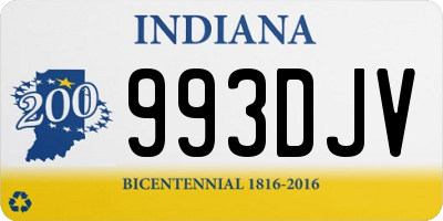 IN license plate 993DJV