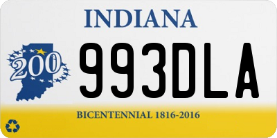 IN license plate 993DLA