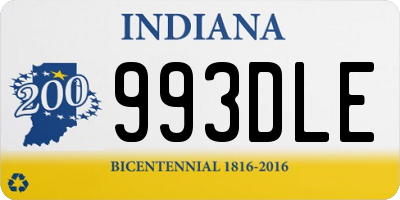 IN license plate 993DLE