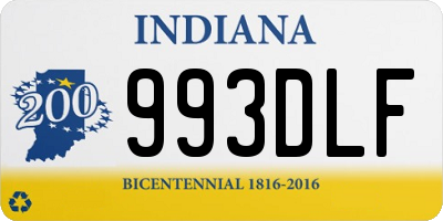 IN license plate 993DLF