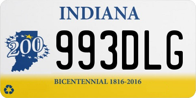 IN license plate 993DLG