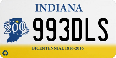 IN license plate 993DLS