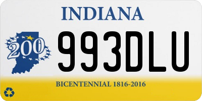 IN license plate 993DLU