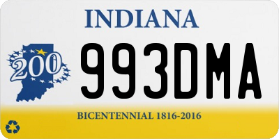 IN license plate 993DMA