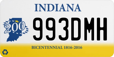 IN license plate 993DMH