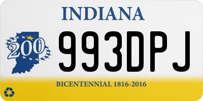 IN license plate 993DPJ