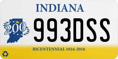 IN license plate 993DSS