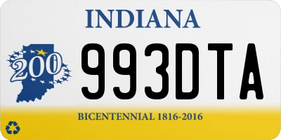 IN license plate 993DTA