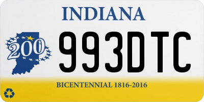 IN license plate 993DTC