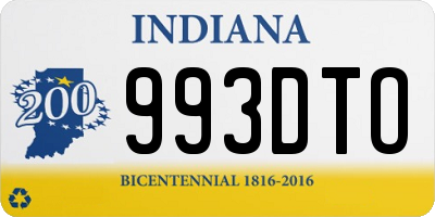 IN license plate 993DTO