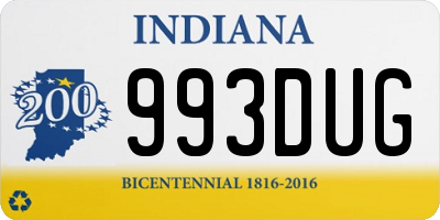 IN license plate 993DUG