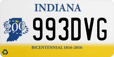 IN license plate 993DVG