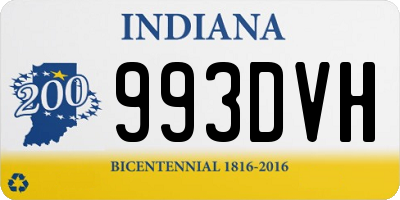 IN license plate 993DVH