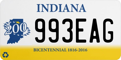 IN license plate 993EAG