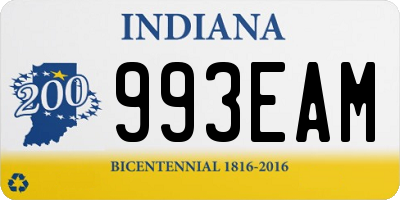 IN license plate 993EAM