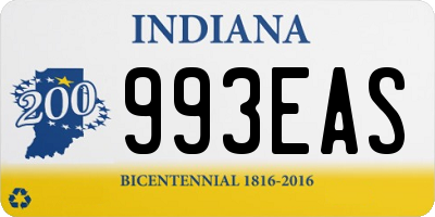 IN license plate 993EAS