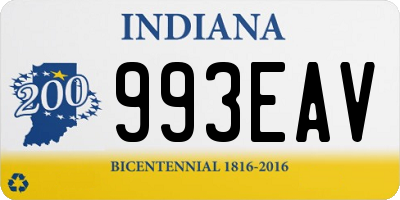 IN license plate 993EAV