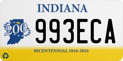 IN license plate 993ECA