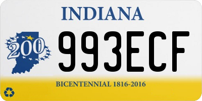 IN license plate 993ECF