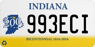 IN license plate 993ECI