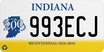 IN license plate 993ECJ