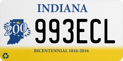 IN license plate 993ECL