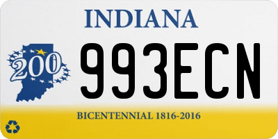 IN license plate 993ECN