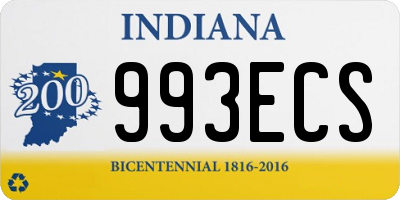 IN license plate 993ECS