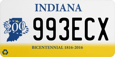 IN license plate 993ECX