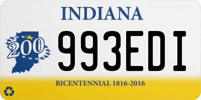 IN license plate 993EDI