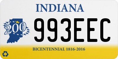 IN license plate 993EEC