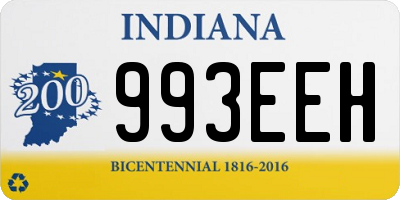 IN license plate 993EEH