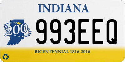 IN license plate 993EEQ