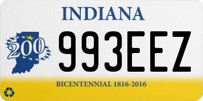 IN license plate 993EEZ