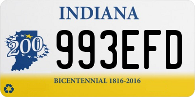 IN license plate 993EFD