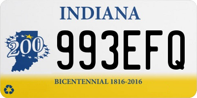 IN license plate 993EFQ